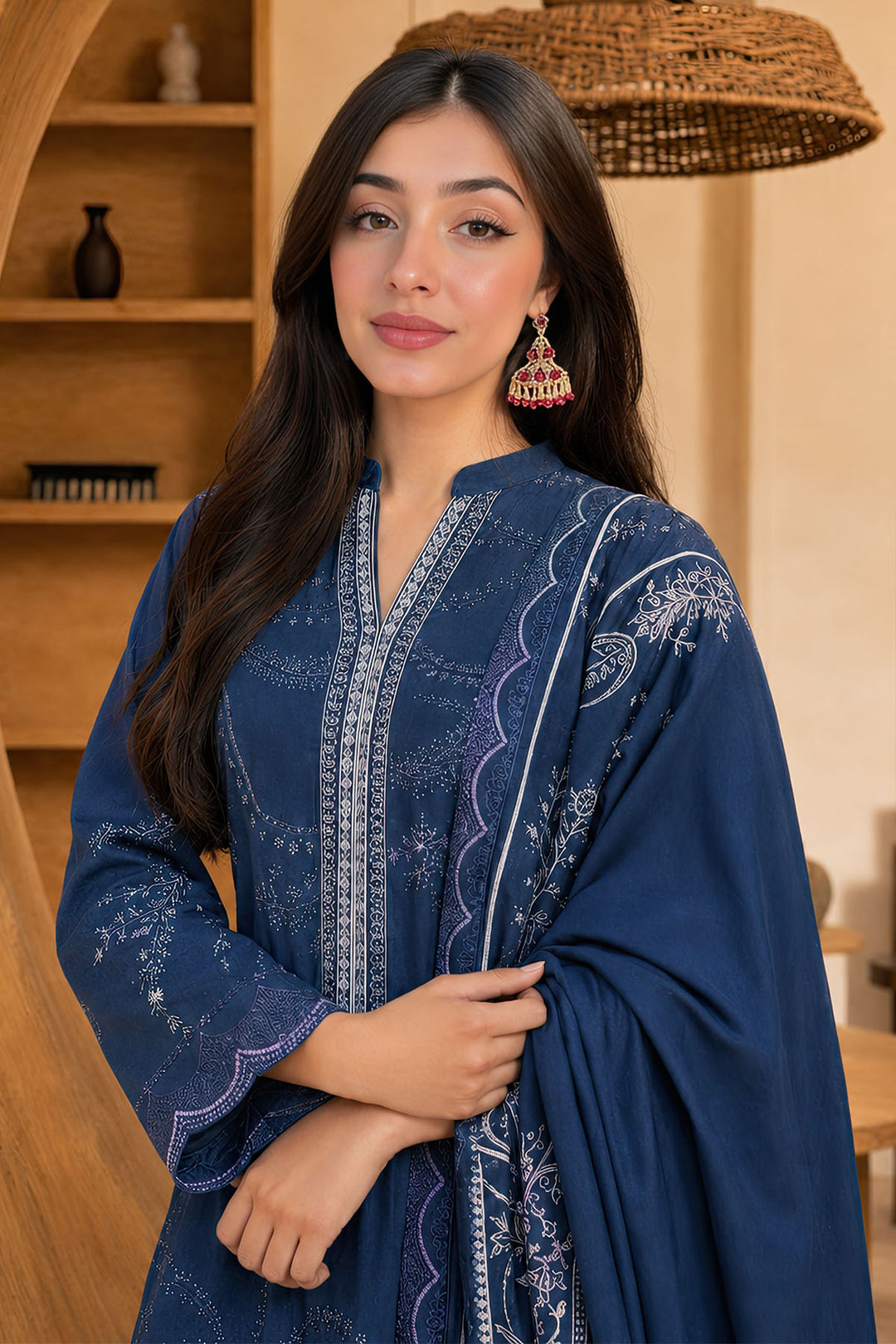 5779-RUA DIGITAL PRINTED KHADDAR UNSTITCHED