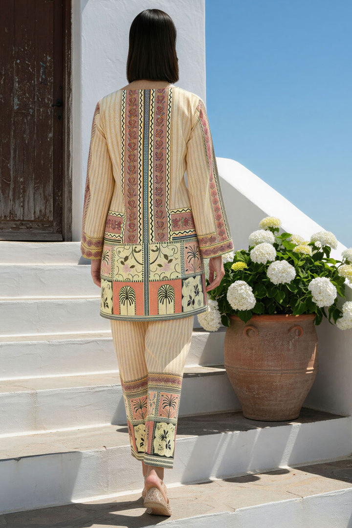 5785-ASMIRA DIGITAL PRINTED RAW SILK STITCHED