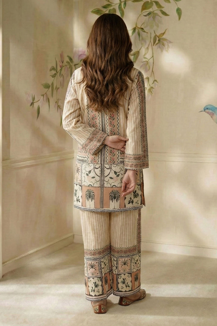 5785-ASMIRA DIGITAL PRINTED RAW SILK STITCHED