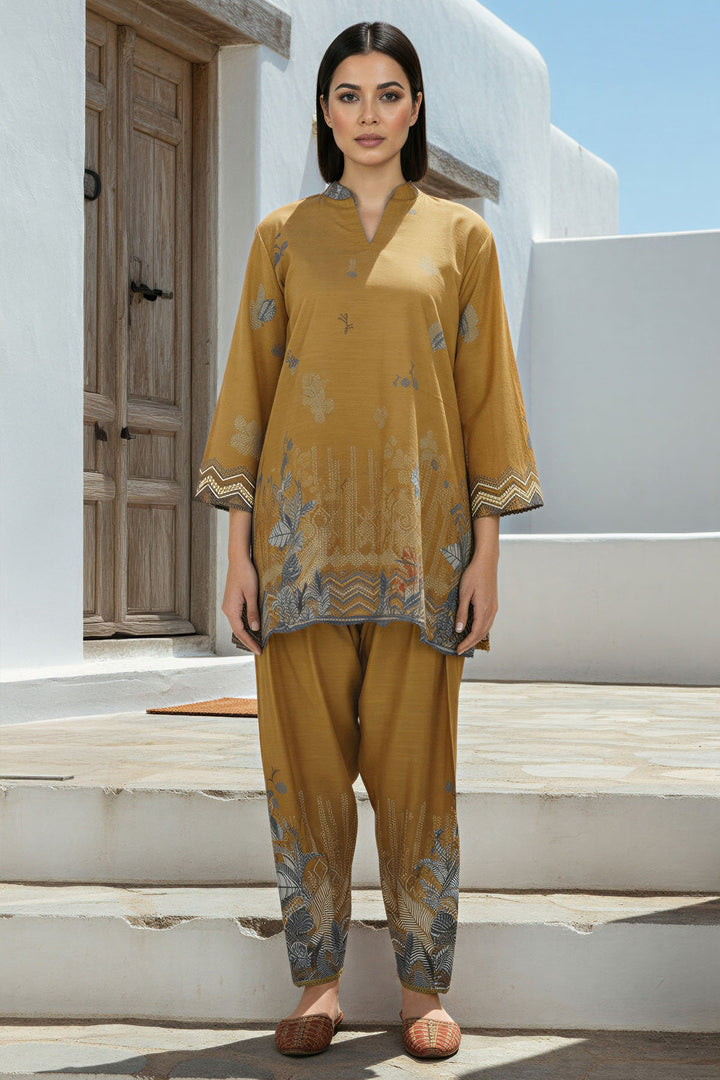 5786-NIARA DIGITAL PRINTED RAW SILK STITCHED