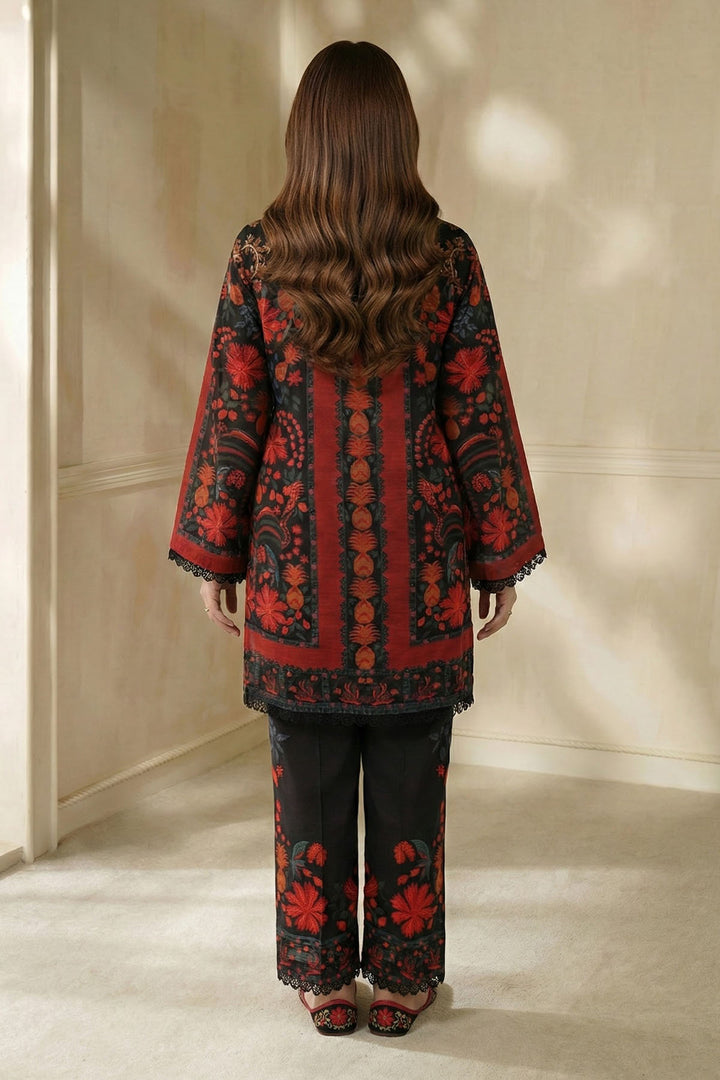 5788-MIRA DIGITAL PRINTED RAW SILK STITCHED