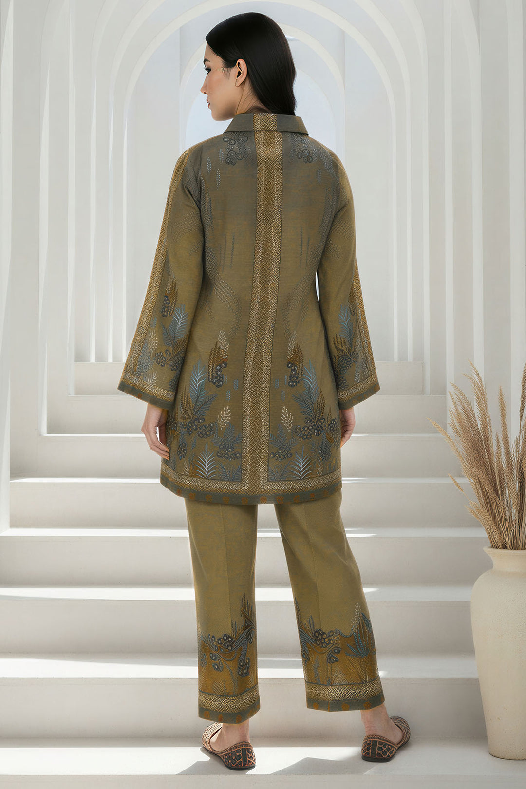 5791-ARSELA DIGITAL PRINTED RAW SILK STITCHED