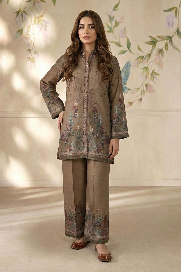 5791-ARSELA DIGITAL PRINTED RAW SILK STITCHED