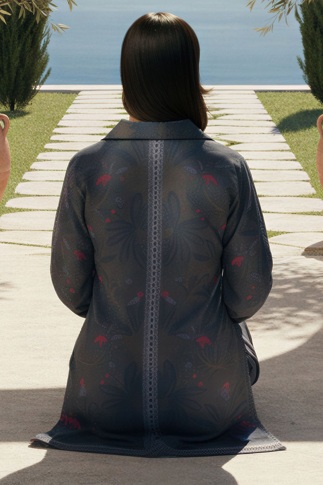 5792-EMARA DIGITAL PRINTED RAW SILK STITCHED