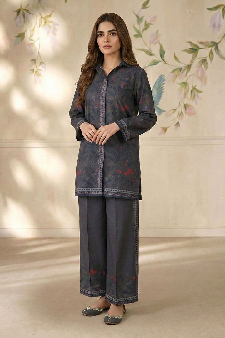 5792-EMARA DIGITAL PRINTED RAW SILK STITCHED