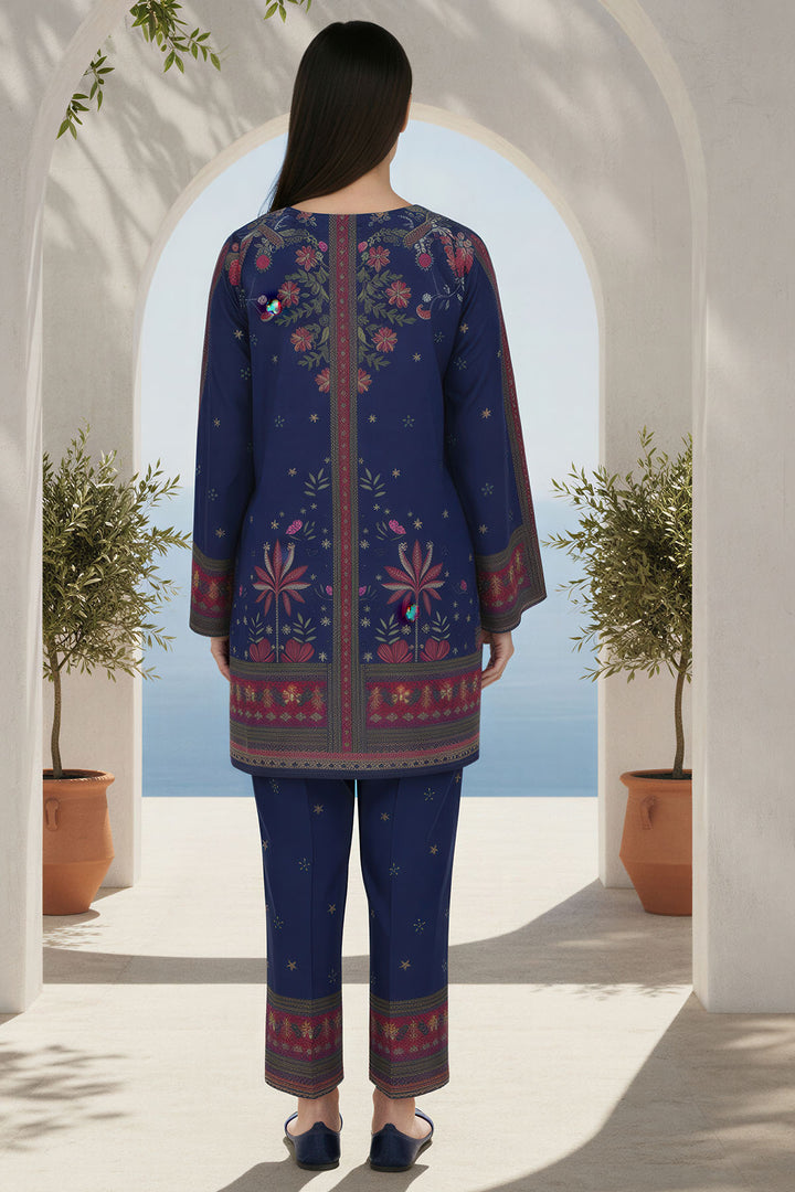 5793-ZYRA DIGITAL PRINTED RAW SILK STITCHED