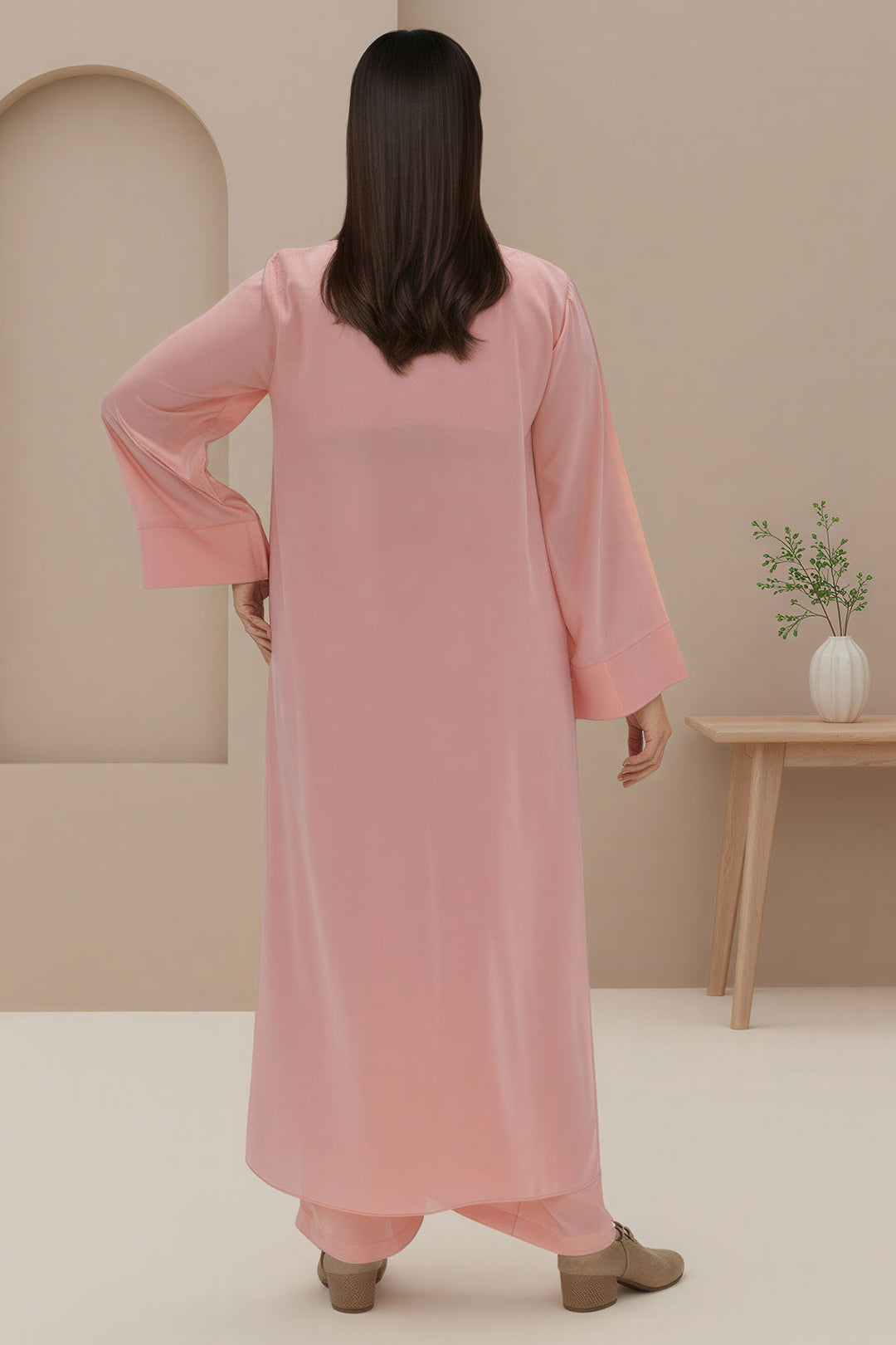 5794-INARA DYED GEORGETTE STITCHED