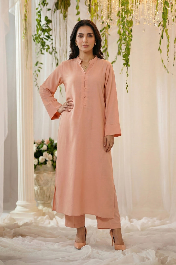 5794-INARA DYED GEORGETTE STITCHED