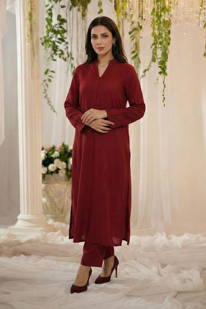 5795-NYHA DYED GEORGETTE STITCHED