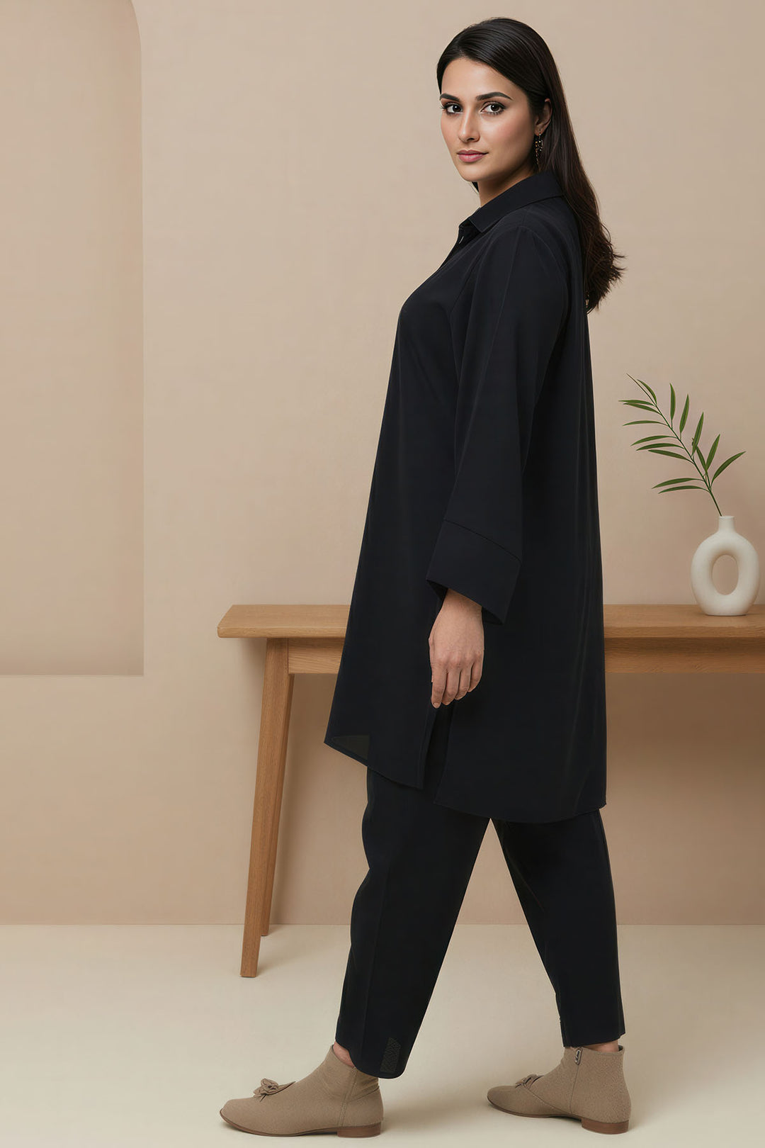 5796-ANAIZA DYED GEORGETTE STITCHED