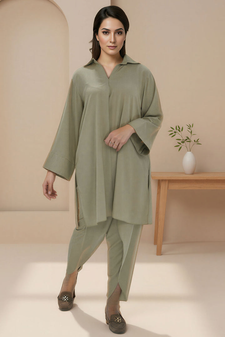 5797-ZAHWAH DYED GEORGETTE STITCHED
