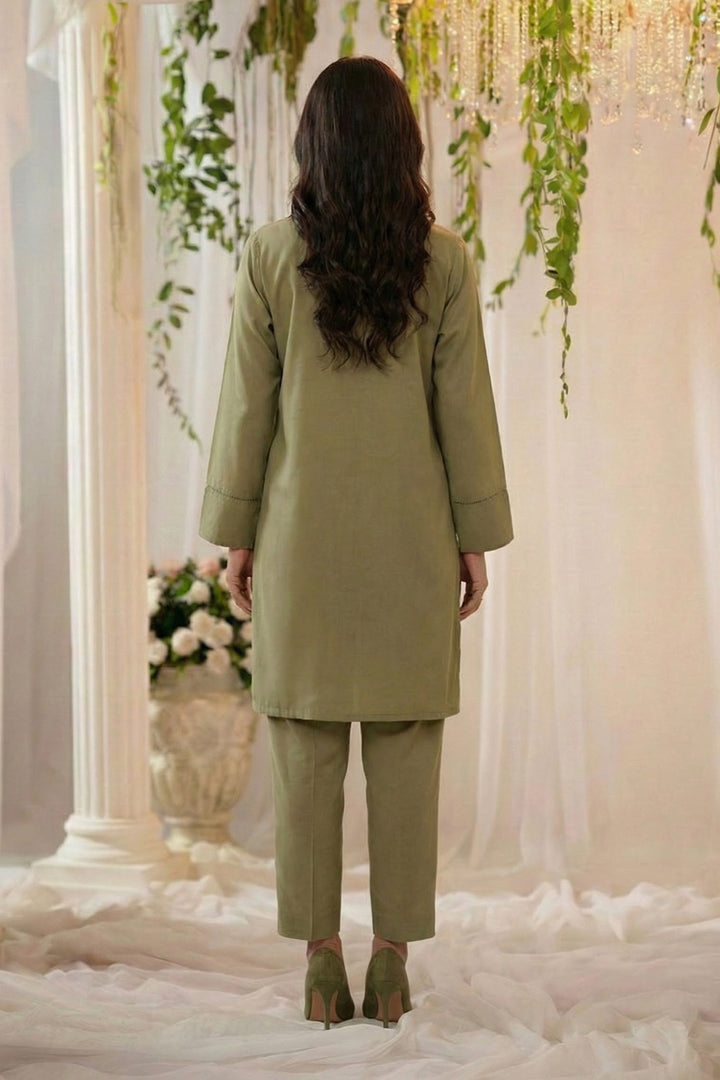 5797-ZAHWAH DYED GEORGETTE STITCHED