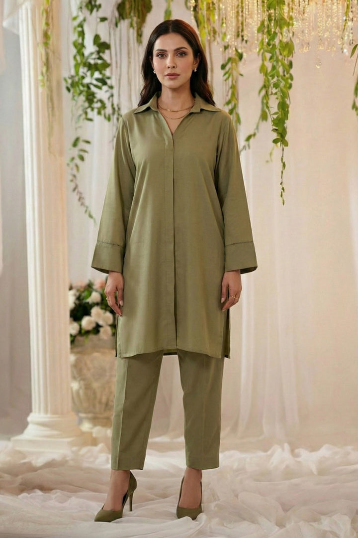 5797-ZAHWAH DYED GEORGETTE STITCHED