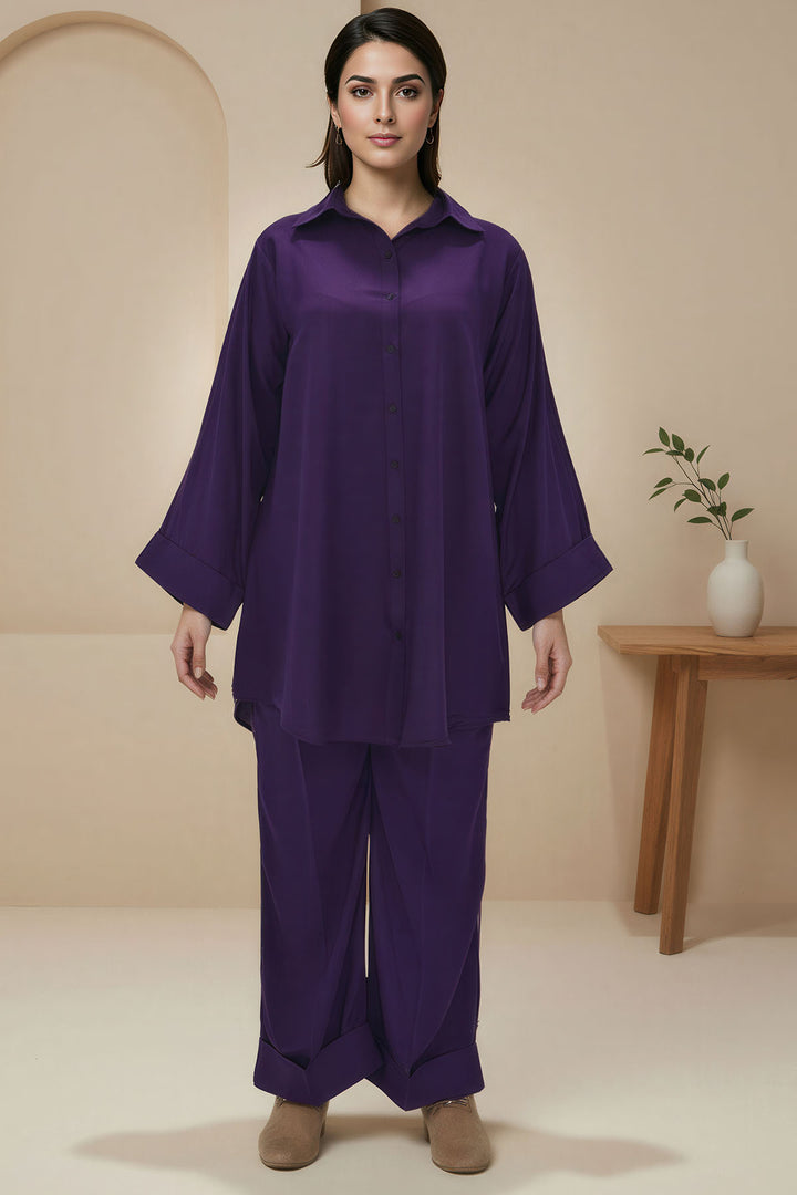 5798-LEEM DYED GEORGETTE STITCHED