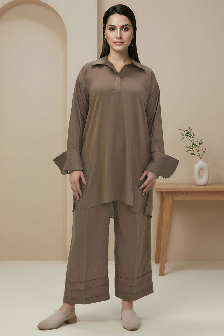 5800-EBRAH DYED GEORGETTE STITCHED