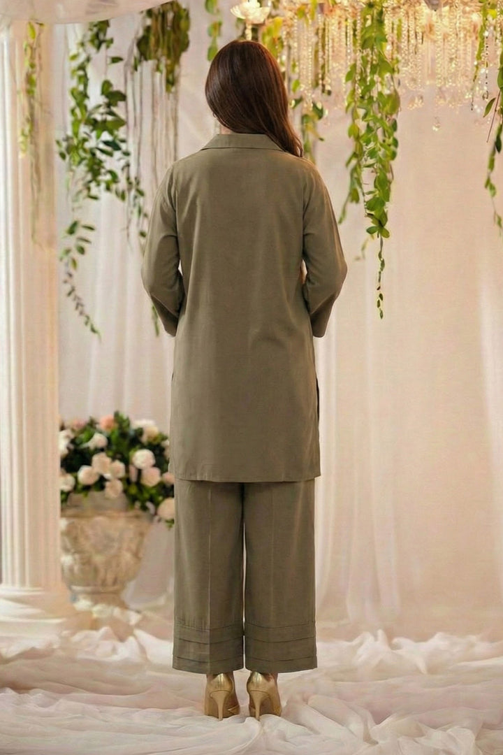 5800-EBRAH DYED GEORGETTE STITCHED