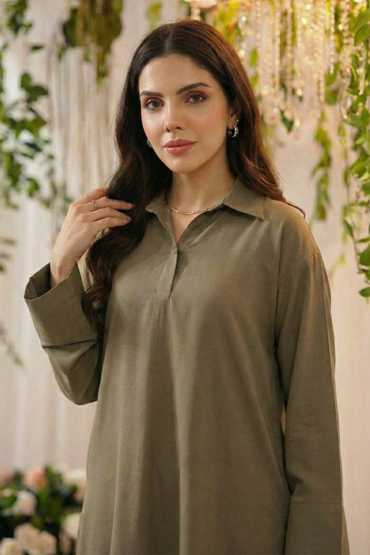 5800-EBRAH DYED GEORGETTE STITCHED