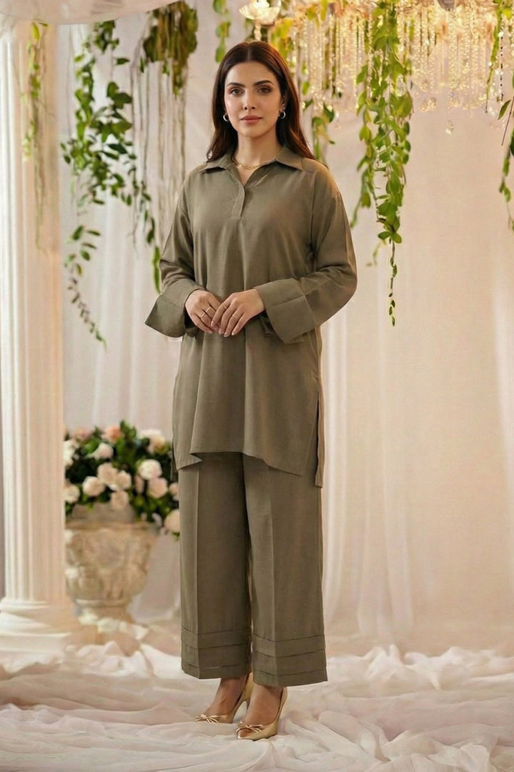 5800-EBRAH DYED GEORGETTE STITCHED