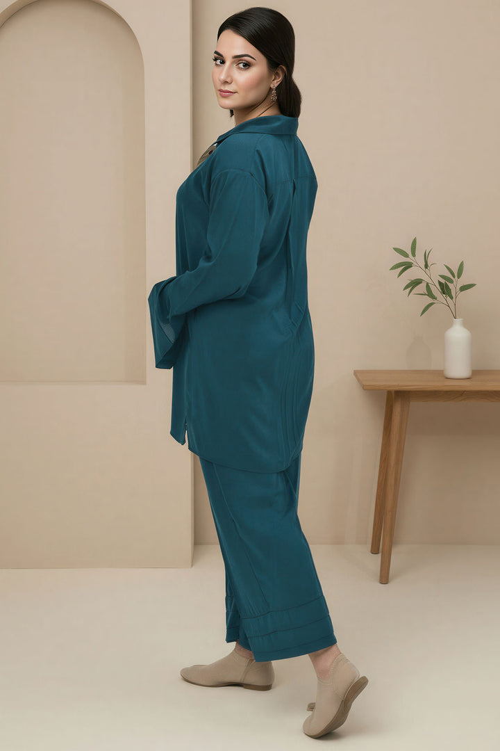 5801-LAYAAL DYED GEORGETTE STITCHED