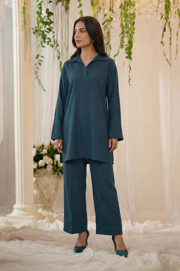 5801-LAYAAL DYED GEORGETTE STITCHED