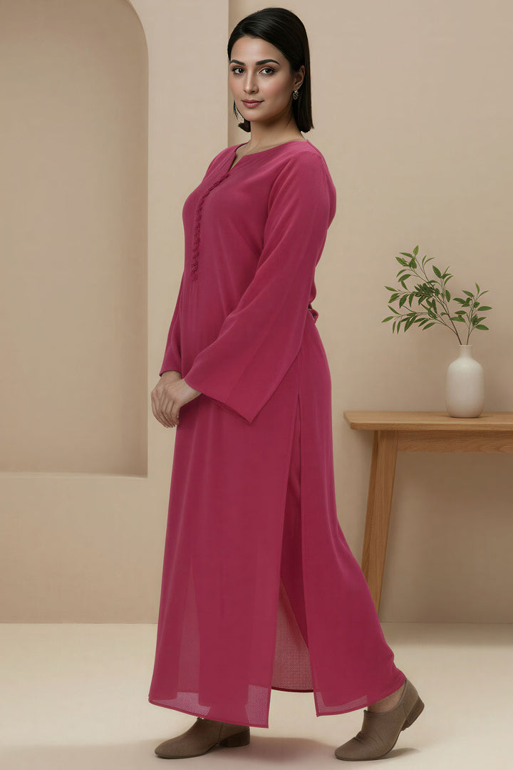 5803-EIHAM DYED GEORGETTE STITCHED