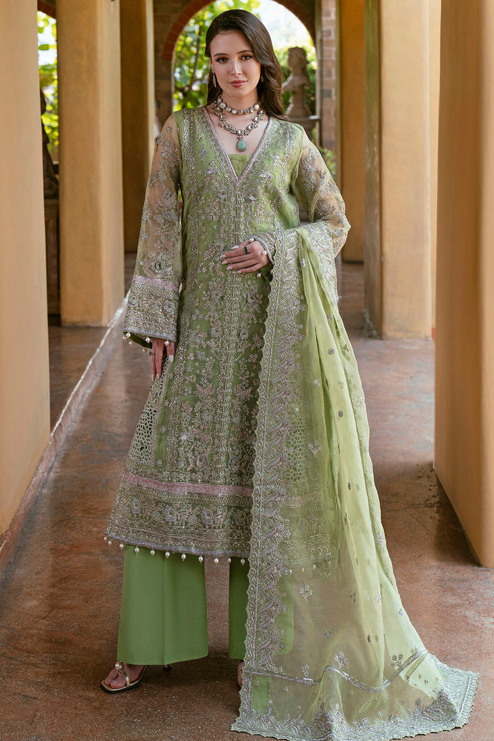 5805-PETALO EMBROIDERED ORGANZA UNSTITCHED