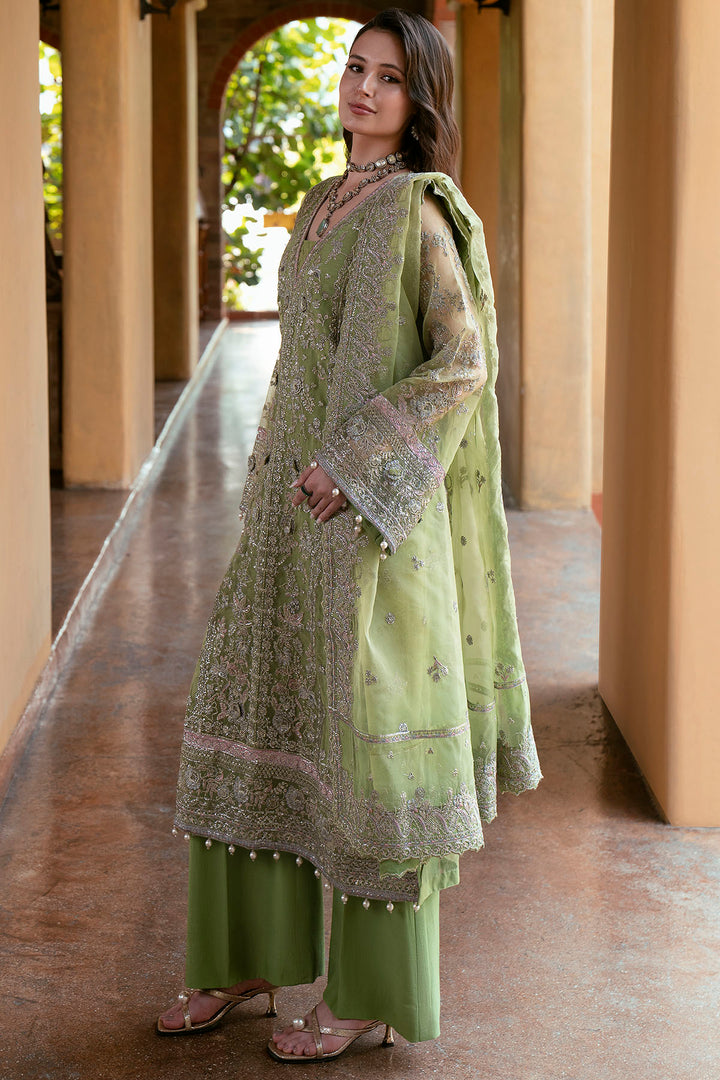 5805-PETALO EMBROIDERED ORGANZA UNSTITCHED