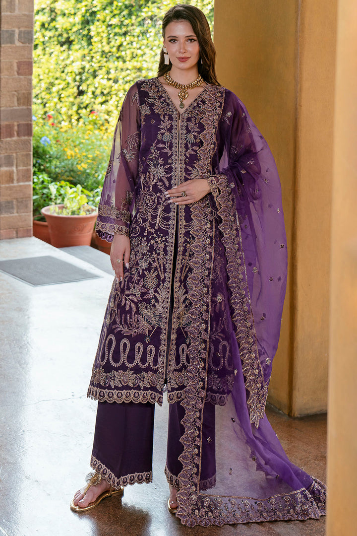5810-ROSA EMBROIDERED ORGANZA UNSTITCHED