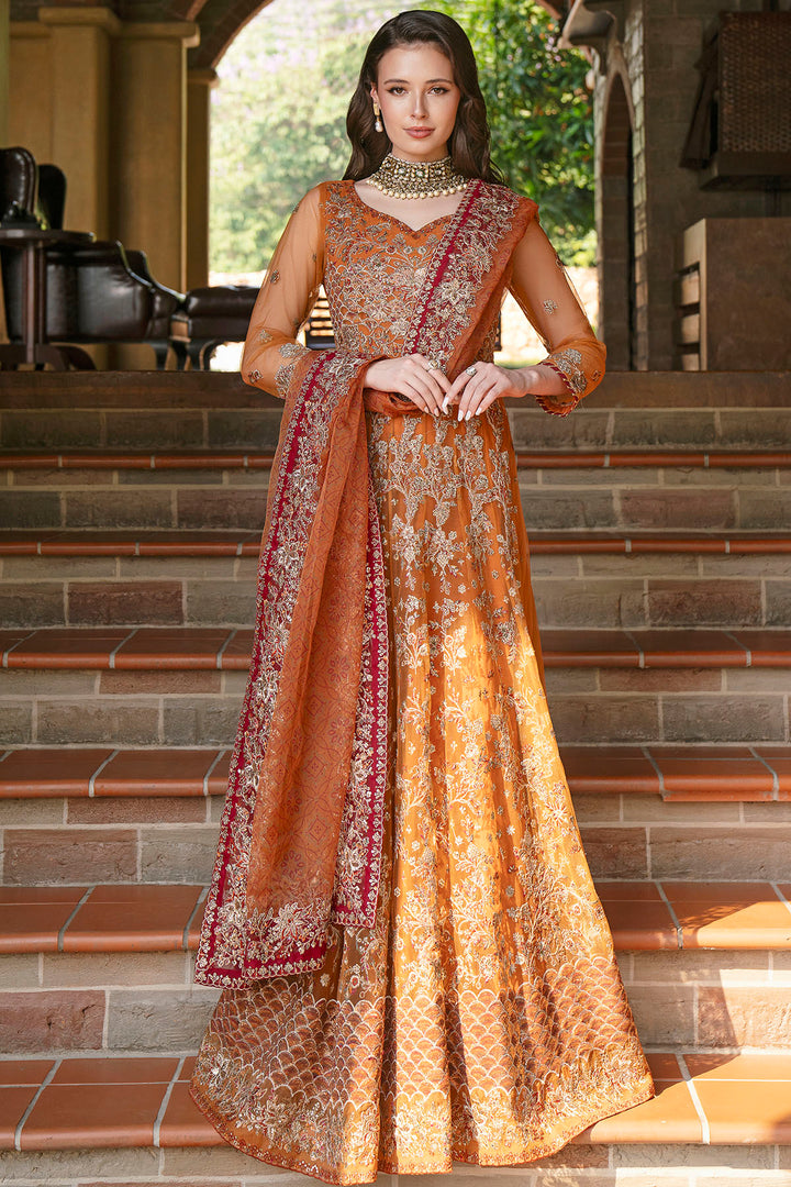 5811-GIRASOLE EMBROIDERED SILK NET UNSTITCHED