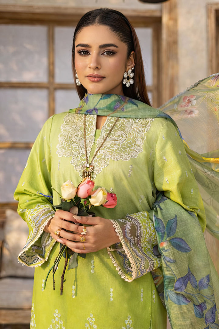5816-DOVE EMBROIDERED LAWN UNSTITCHED