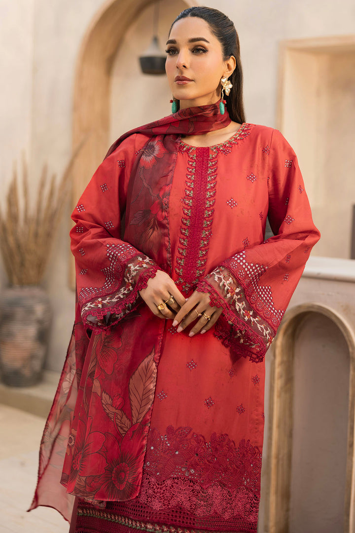 5821-SAMAA EMBROIDERED LAWN UNSTITCHED