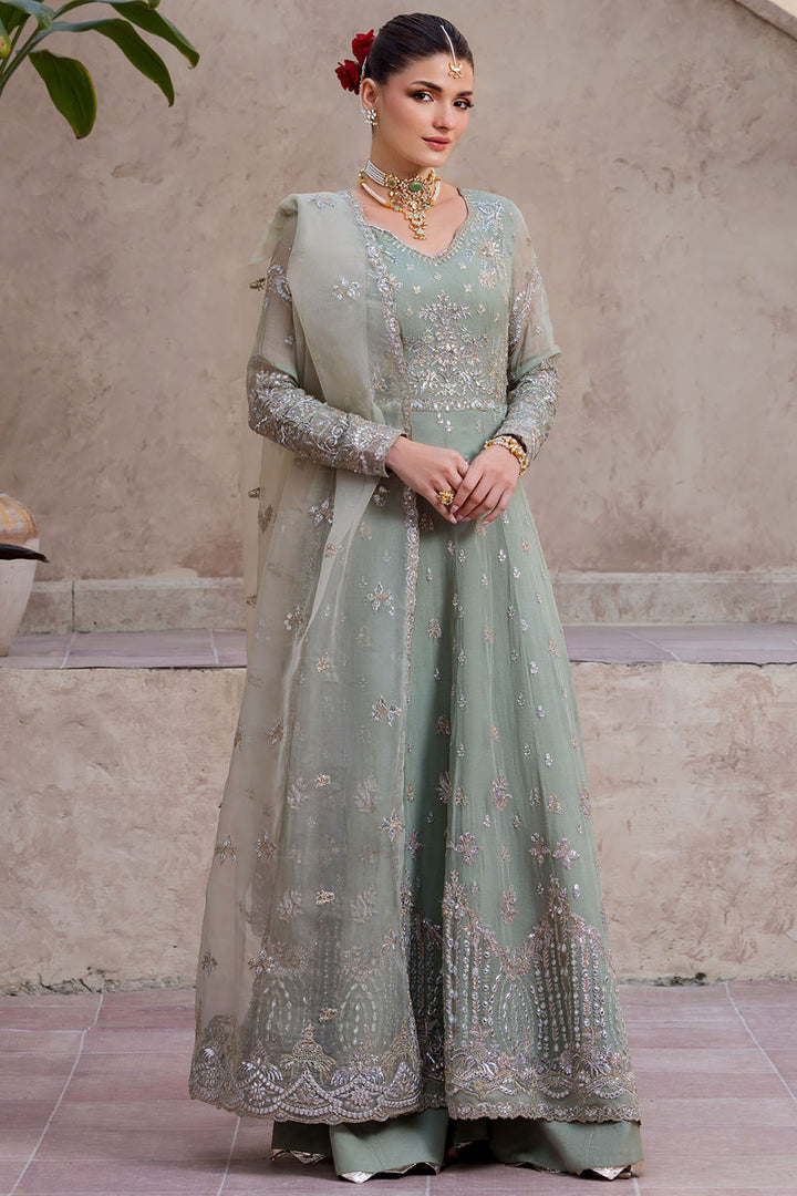 5824-HAZEL EMBROIDERED CRINKLE CHIFFON STITCHED