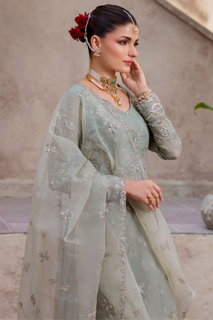 5824-HAZEL EMBROIDERED CRINKLE CHIFFON STITCHED
