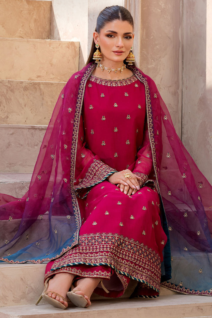 5825-DAISY EMBROIDERED CRINKLE CHIFFON STITCHED