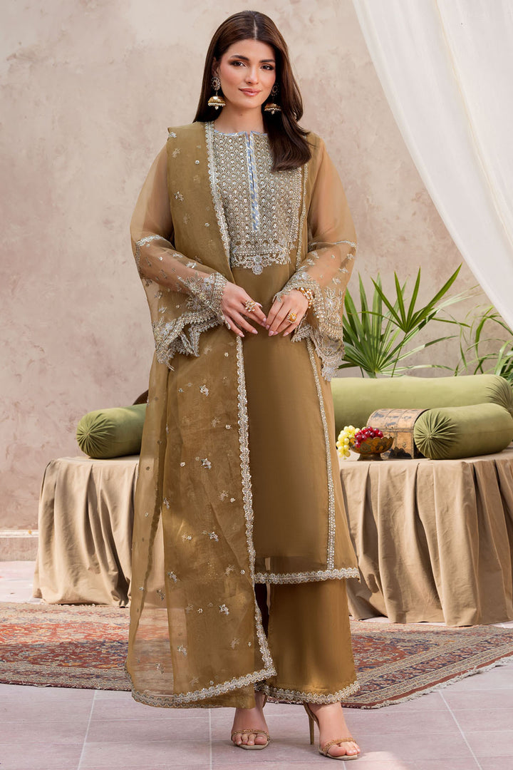 5827-ALICE EMBROIDERED ORGANZA STITCHED