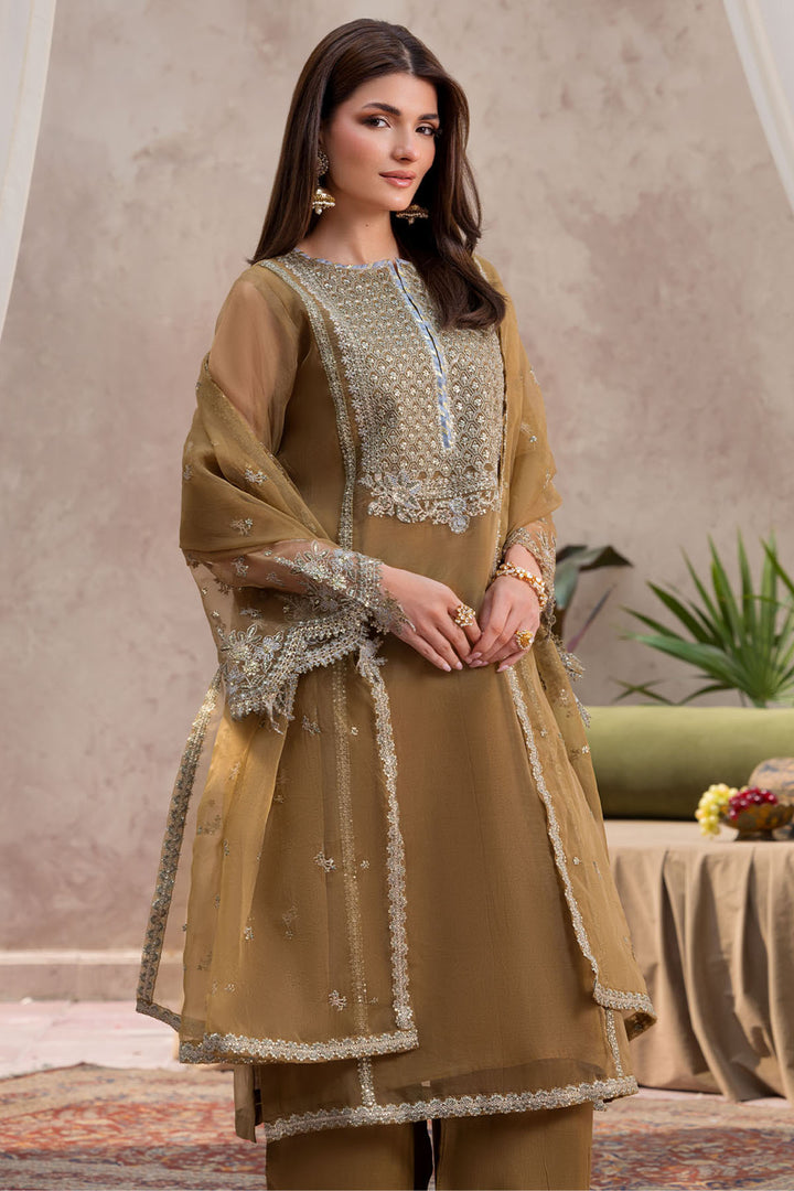 5827-ALICE EMBROIDERED ORGANZA STITCHED