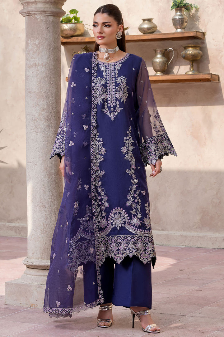 5829-SALLY EMBROIDERED ORGANZA STITCHED