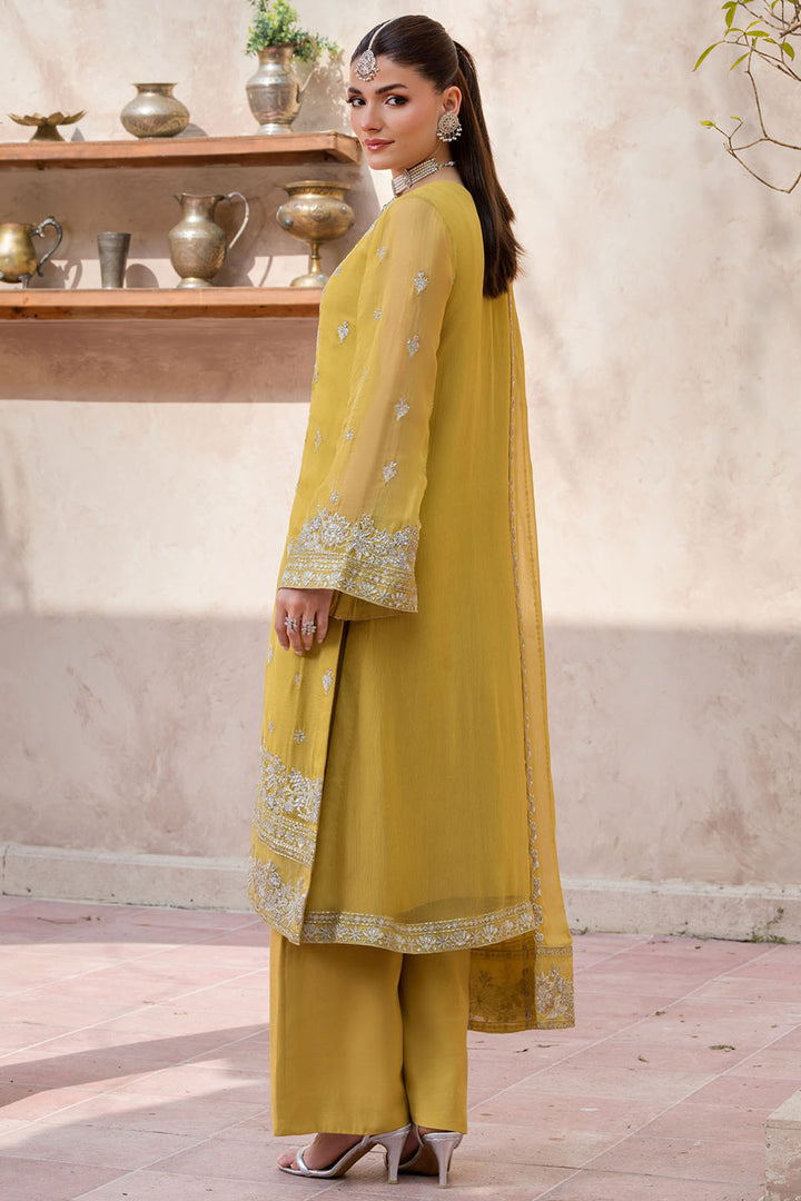 5831-ANNA EMBROIDERED CRINKLE CHIFFON STITCHED