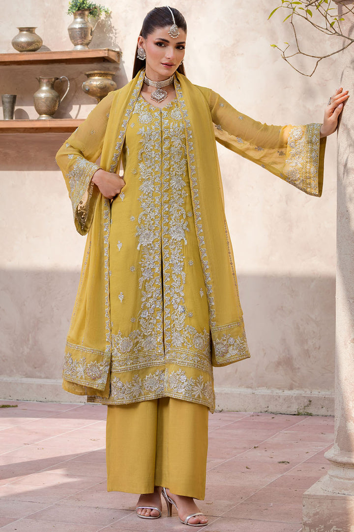 5831-ANNA EMBROIDERED CRINKLE CHIFFON STITCHED