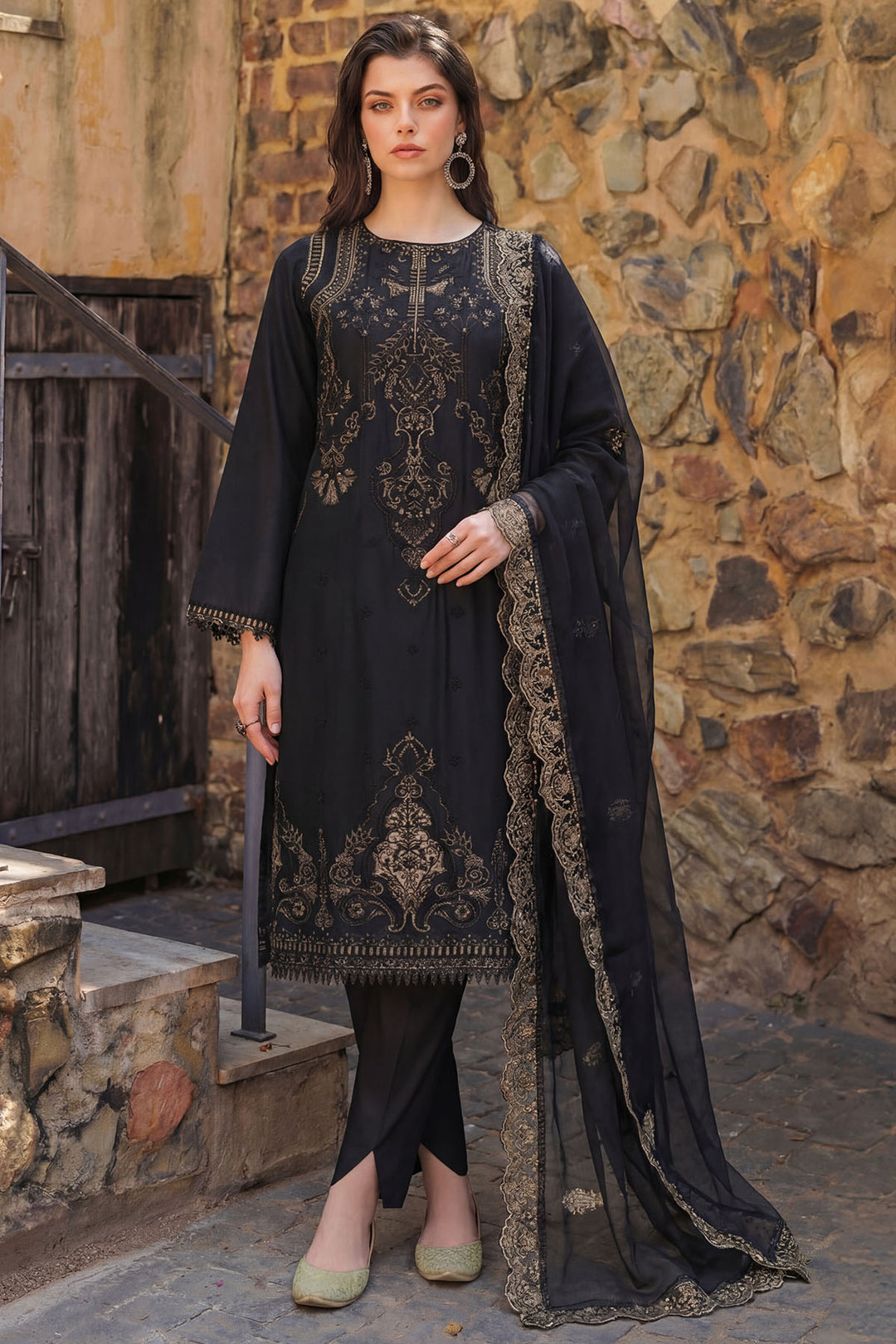 5837-FLEUR EMBROIDERED LAWN UNSTITCHED