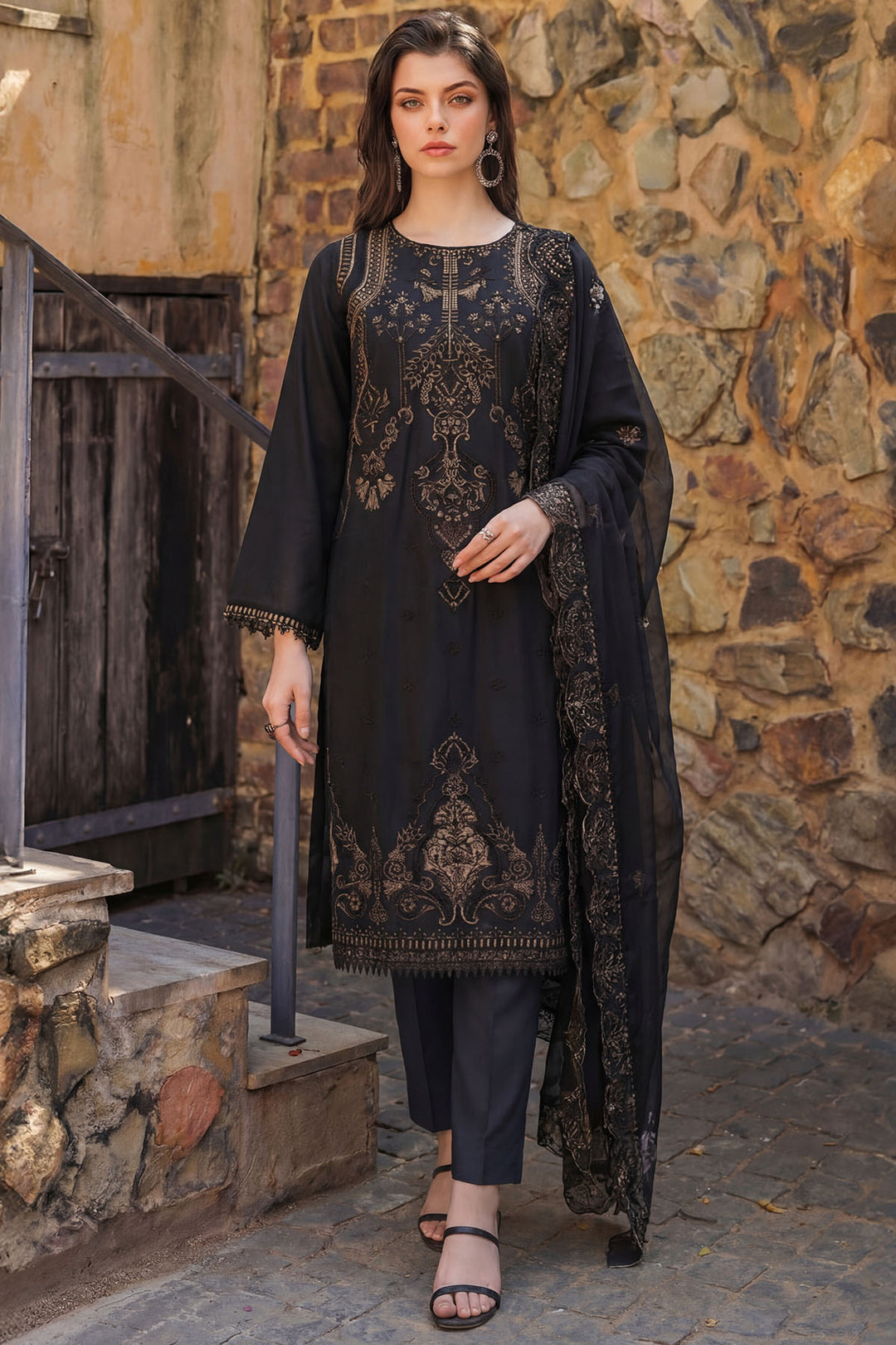 5837-FLEUR EMBROIDERED LAWN UNSTITCHED