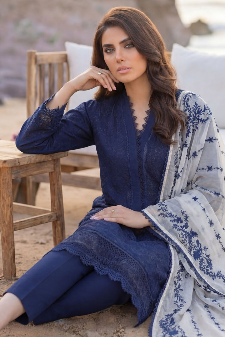 5844-ZINNIA EMBROIDERED LAWN UNSTITCHED