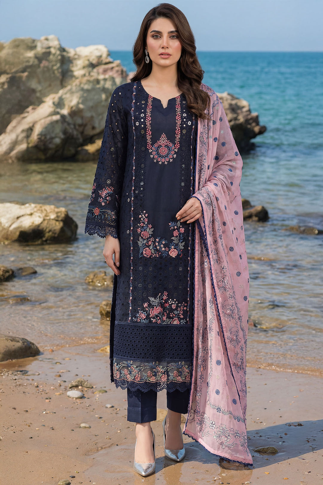5848-KUNAL EMBROIDERED LAWN UNSTITCHED