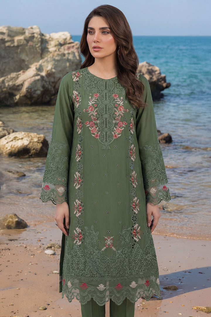 5849-BASIL EMBROIDERED LAWN UNSTITCHED