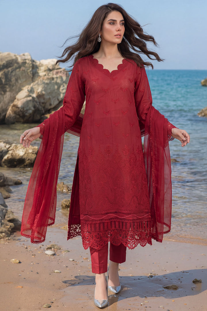 5850-CEDAR EMBROIDERED LAWN UNSTITCHED