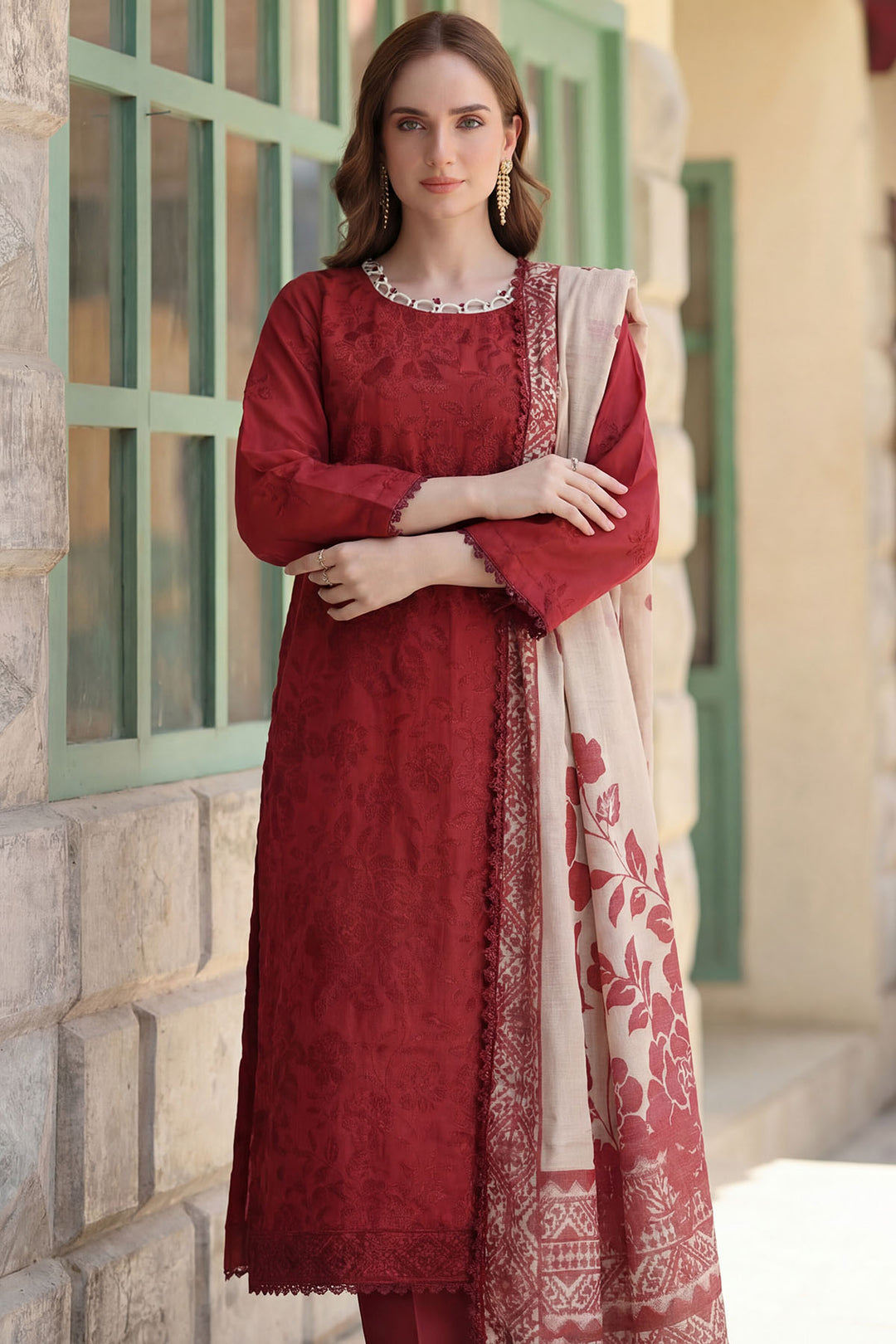5854-ANNA EMBROIDERED LAWN UNSTITCHED