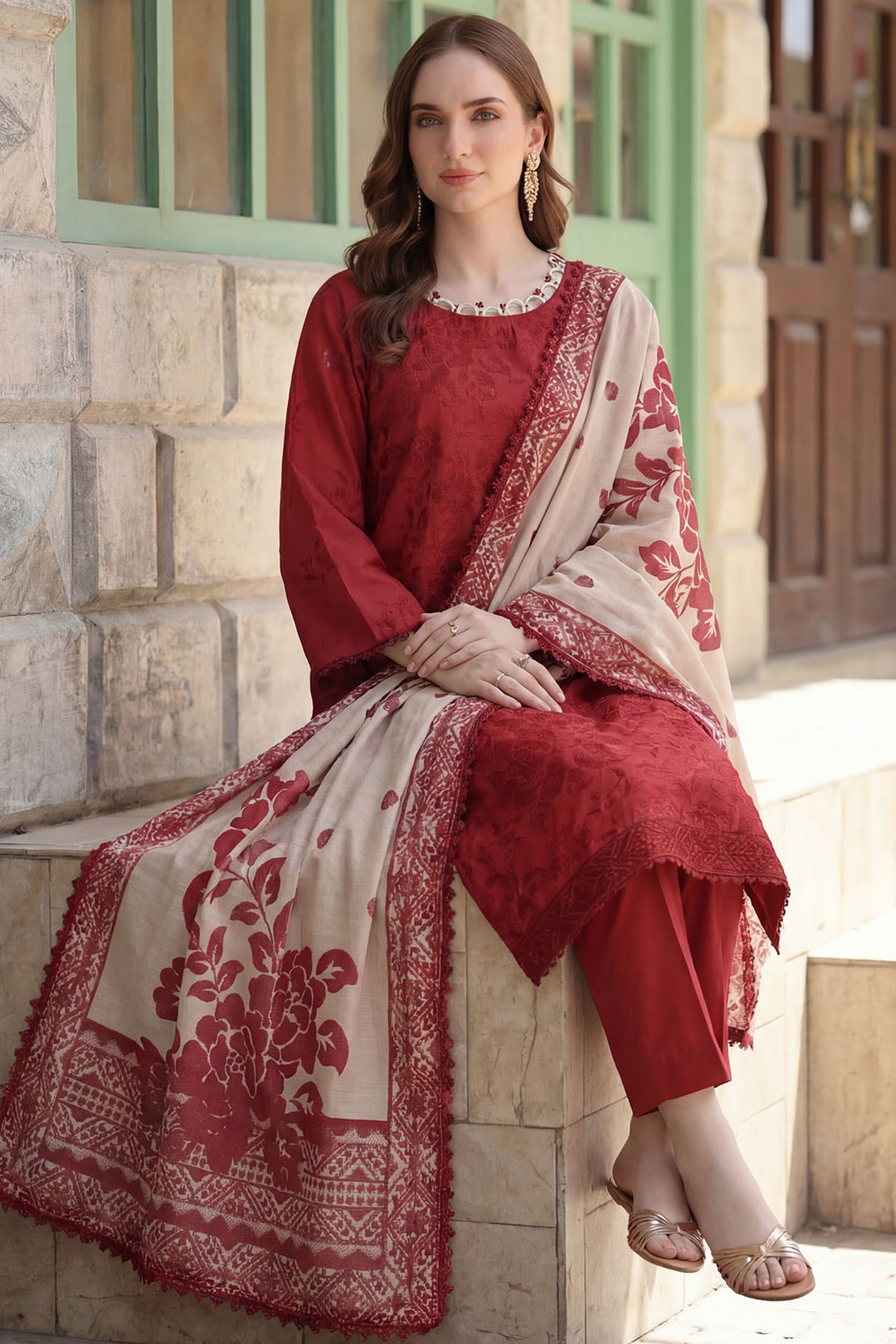 5854-ANNA EMBROIDERED LAWN UNSTITCHED