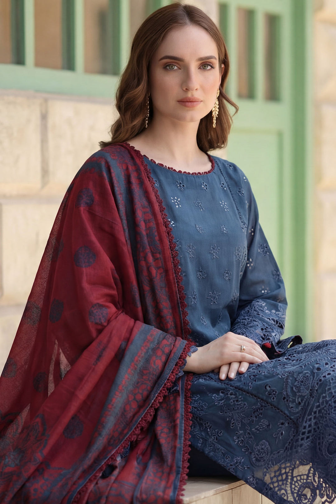 5861-OLIVIA EMBROIDERED LAWN UNSTITCHED
