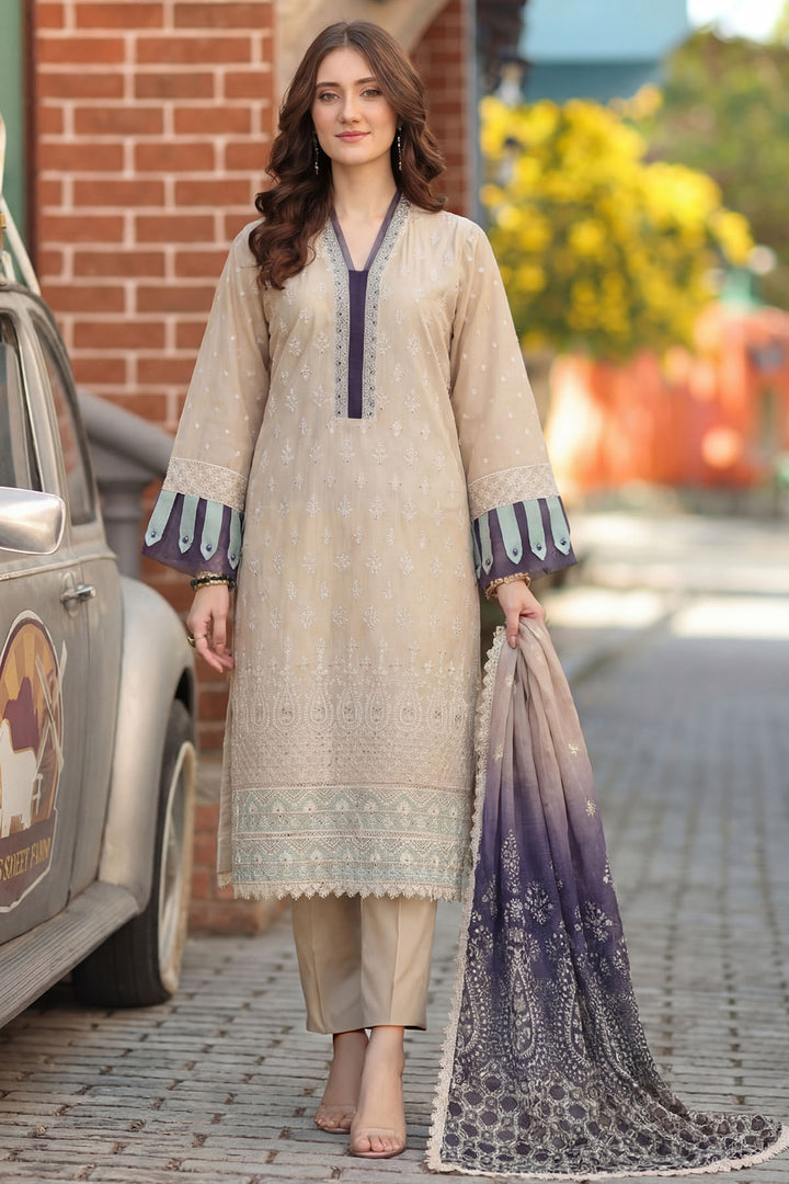 5863-BELLA EMBROIDERED LAWN UNSTITCHED
