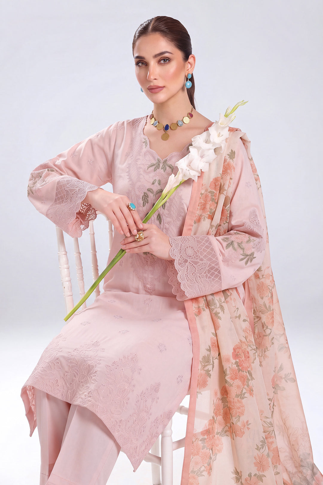 5876-ZUMAR EMBROIDERED LAWN UNSTITCHED
